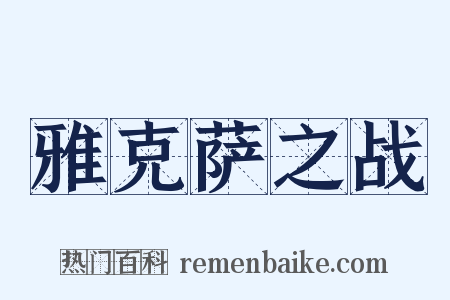 雅克萨之战是什么意思的图片